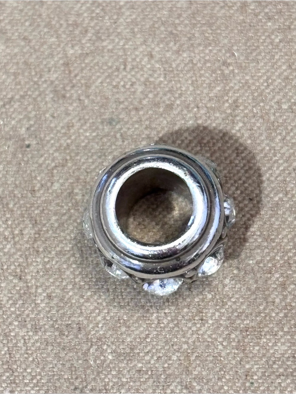 🆕 Brighton Glam Spacer bead Silver with clear big round crystals Retired - Picture 4 of 7